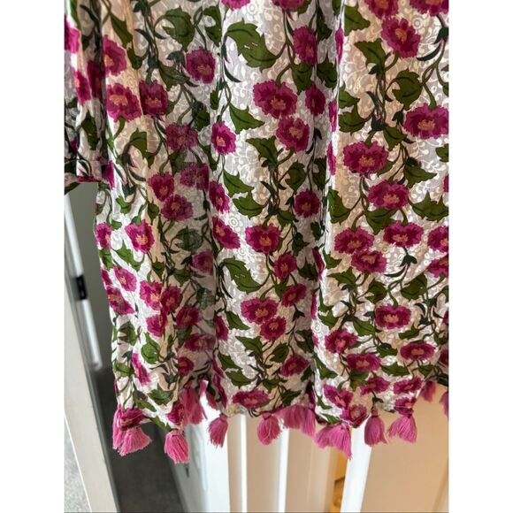 NWOT Roller Rabbit Dakini Floral Ziva Long Sleeve tunic, Lrg $118 E7 - Picture 8 of 9